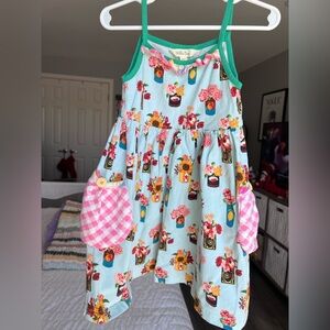 Matilda Jane Pocket Full Of Flowers Dress Size 4 GUC